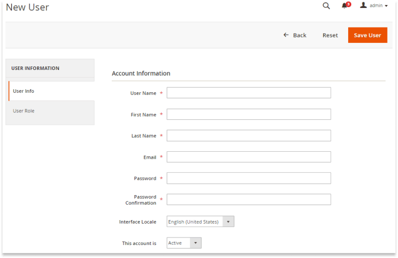 How to Create a New Admin Account in Magento 2